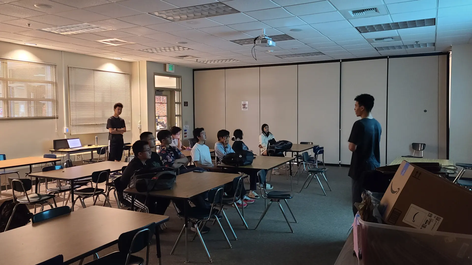 Members gathered for the new project kick-off meeting.