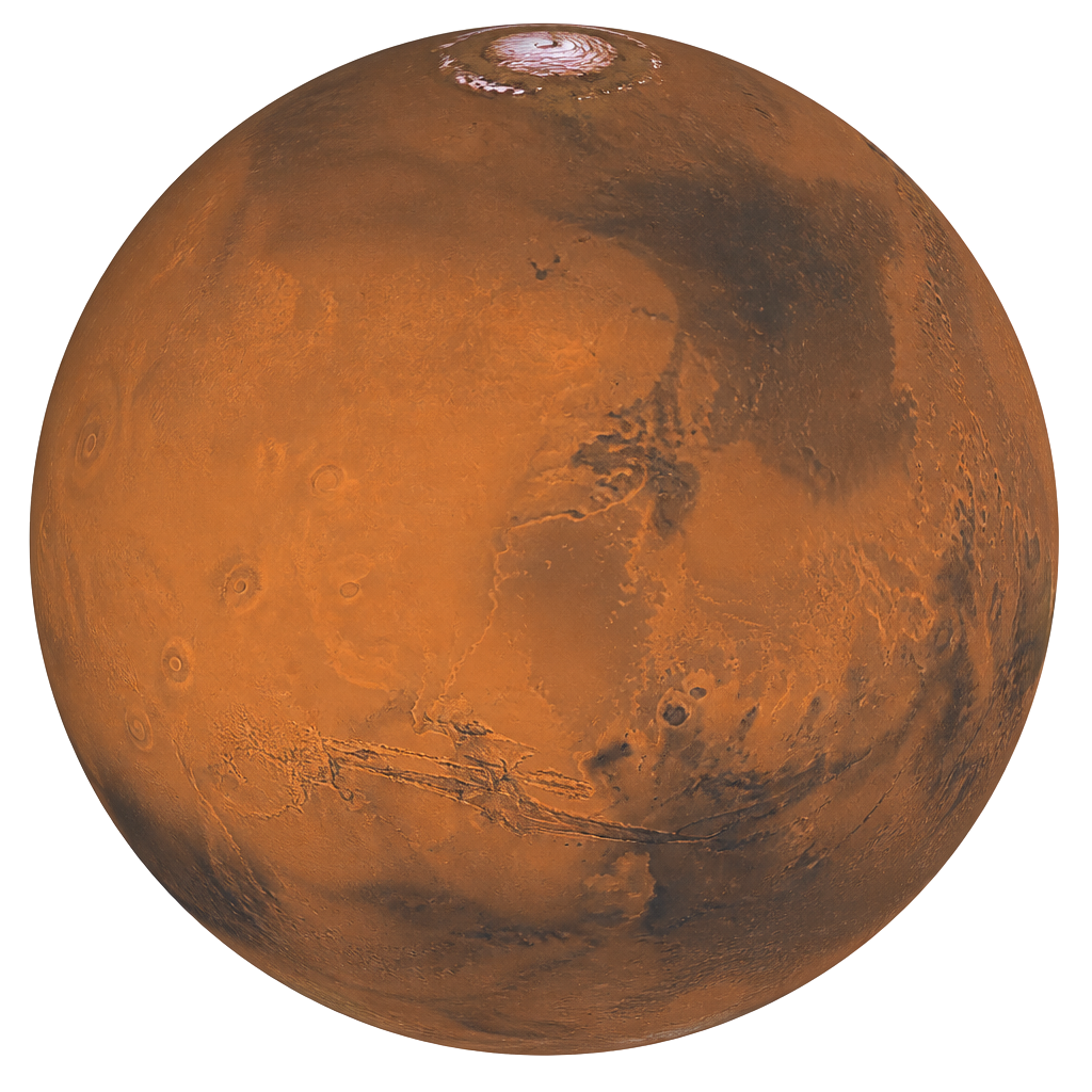 NASA/JPL full-disk mosaic of the planet Mars